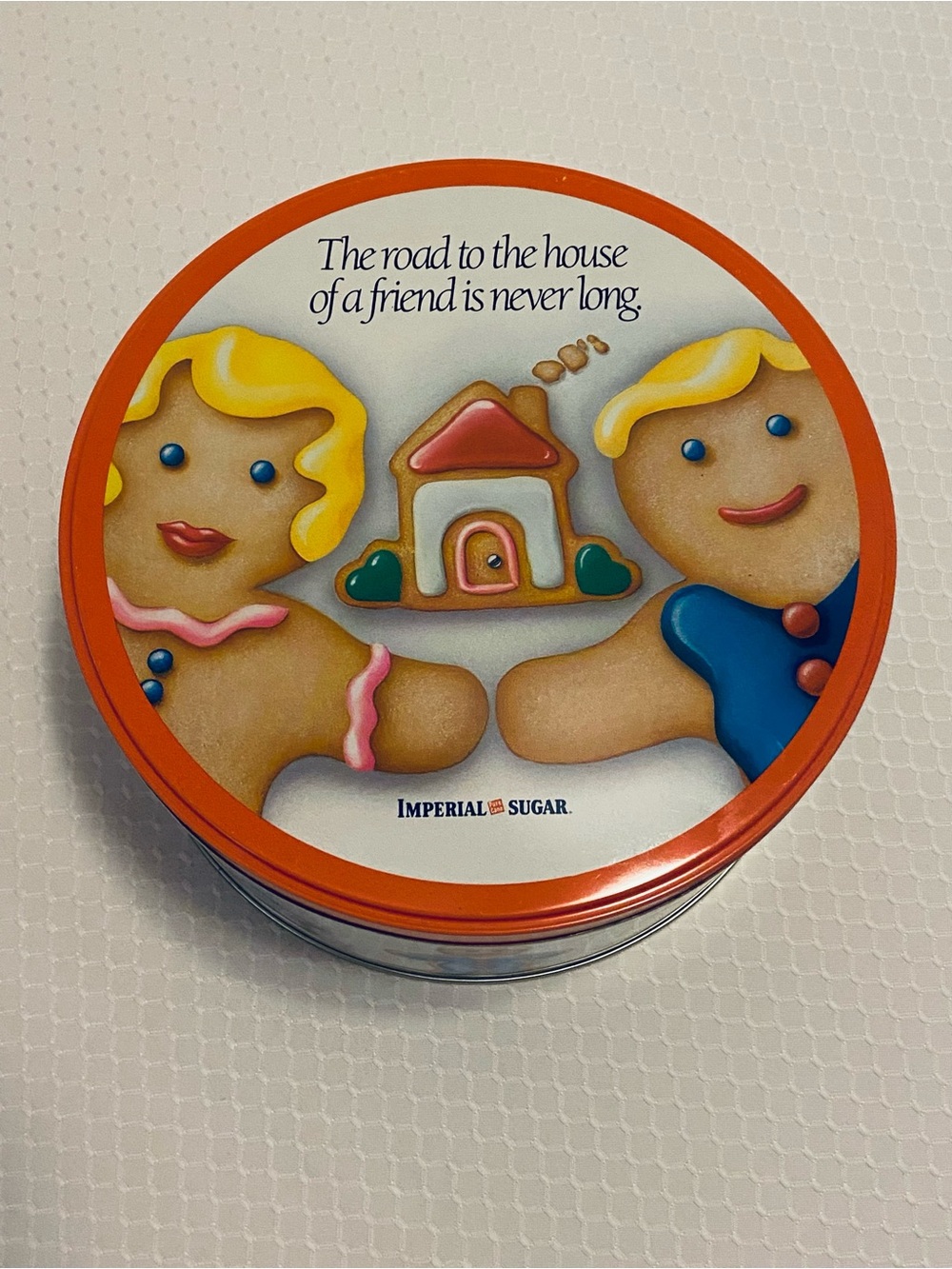 Vintage IMPERIAL SUGAR Holiday Cookie Tin
